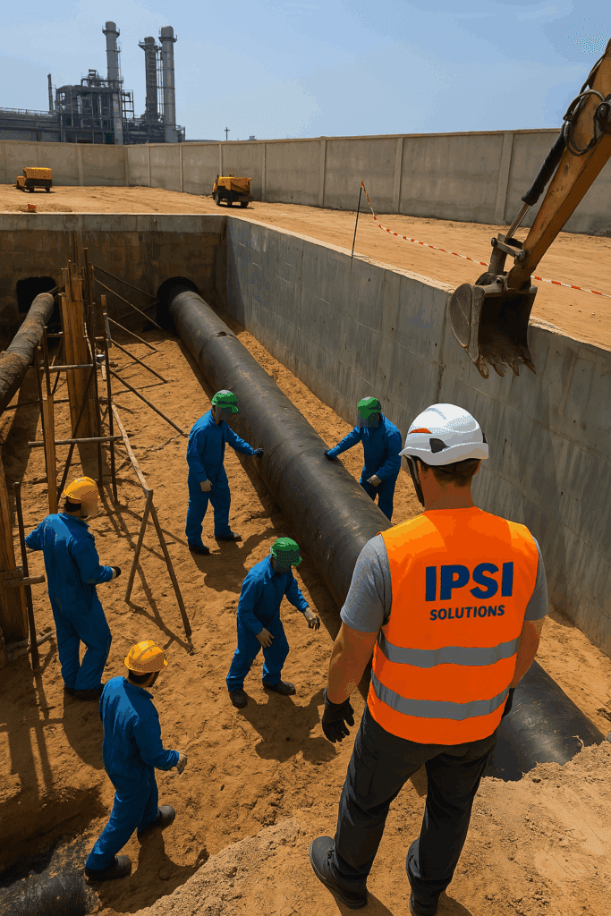 Surveillance de travaux à proximité de réseaux enterrés